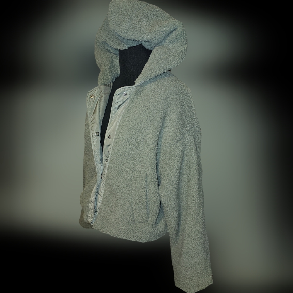 Furry hoodie jacket